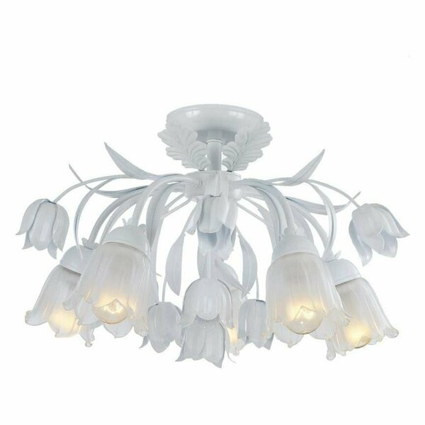 Crystorama 5 Light Semi-Flush 4810-WW